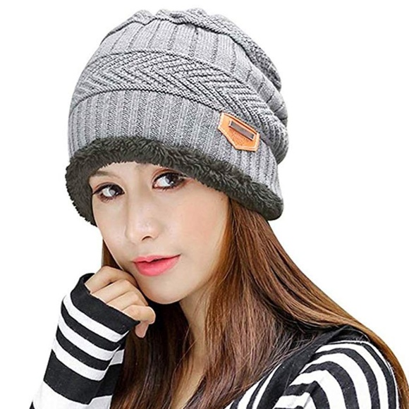 Accessories - Winter Knit Skull Cap Woolen Slouchy Beanie Hat
